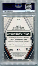 2021 Topps Tribute Jazz Chisolm Auto Blue106/150 PSA 10