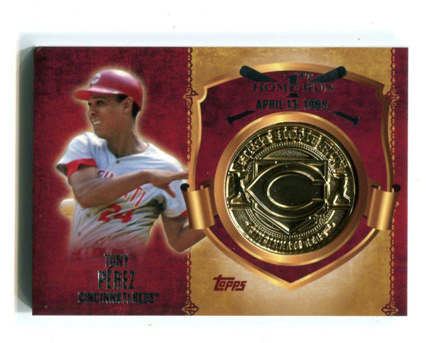 Tony Perez 2015 Home Run Medallion Home Run Card #FHRMTP