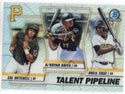 Oneil Cruz, Cal Mitchell & Ke'Bryan Hayes 2020 Bowman Chrome Talen Pipeline Card #TP-PIT