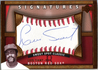 Luis Tiant 2005 Upper Deck Sweet Spot Classics Autographed Card