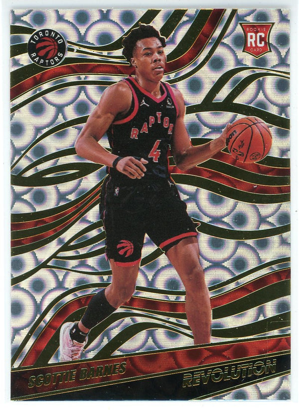 Scottie Barnes 2021-22 Panini Revolution Groove Rookie Card #145