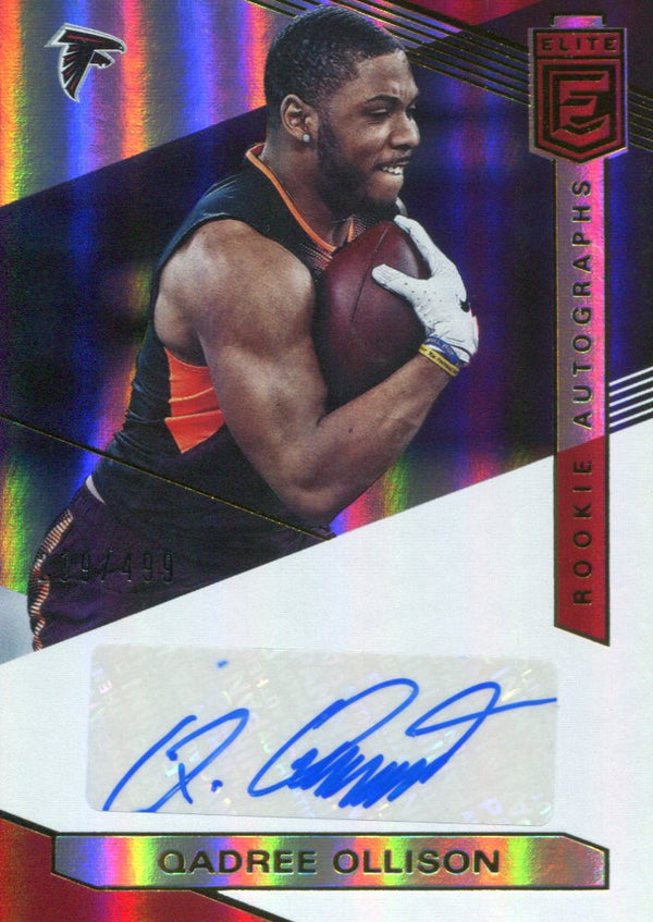 Qadree Ollison Autographed 2019 Donruss Elite Rookie Card 209/499