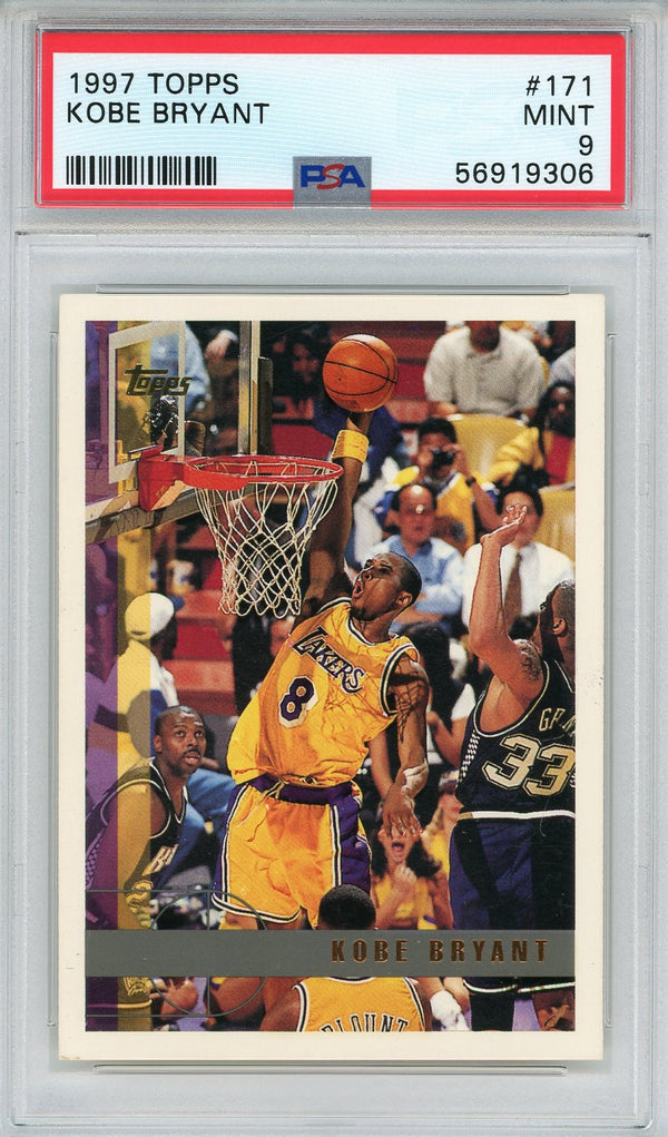 Kobe Bryant 1997 Topps Card #171 (PSA)