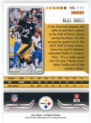 Najee Harris 2021 Panini Playbook Rookie Card #111