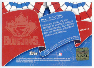 Paul Molitor 2001 Topps Stadium Club World Champions Bat Card #WC-PM