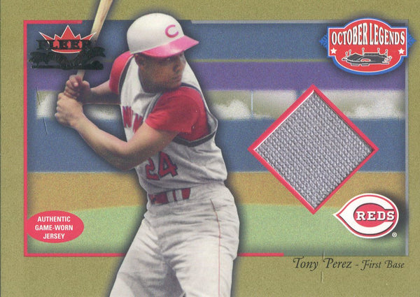 Tony Perez 2002 Fleer Jersey Card