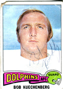 Bob Kuechenberg Autographed 1975 Topps Card