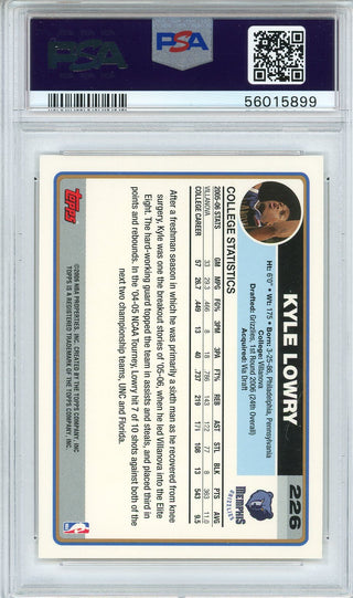 Kyle Lowry 2006 Topps Rookie Card #226 (PSA)