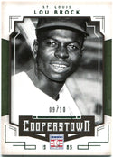 Lou Brock Panini Cooperstown Class of 1985 09/10