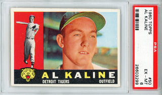 Al Kaline 1960 Topps Card #50 (PSA EX-MT 6)