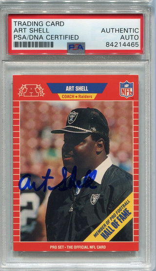 Art Shell Autographed 1989 Pro Set Card #541 (PSA)