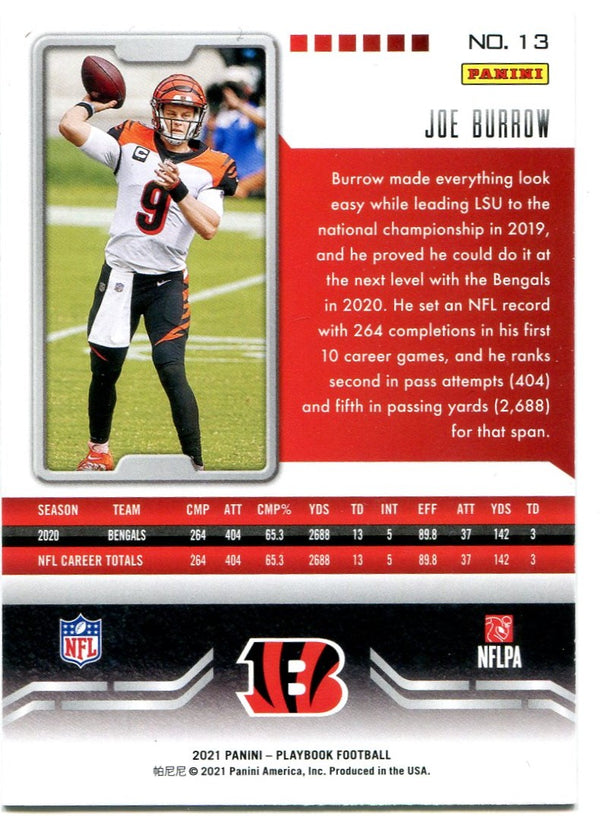 Joe Burrow Panini Playbook 2021