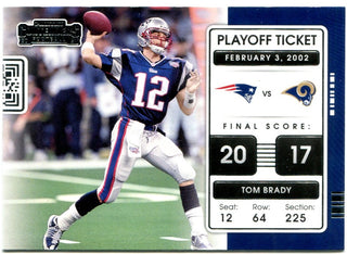 Tom Brady Panini Contenders 2021 Playoff Ticket