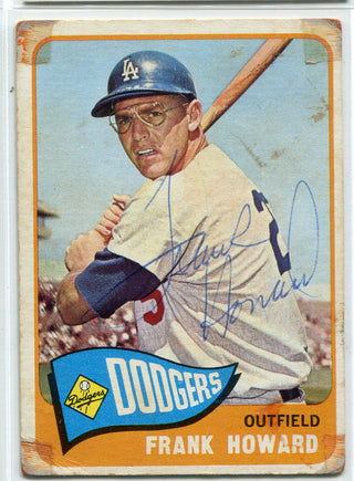 Frank Howard Autographed 1965 Topps Card #40