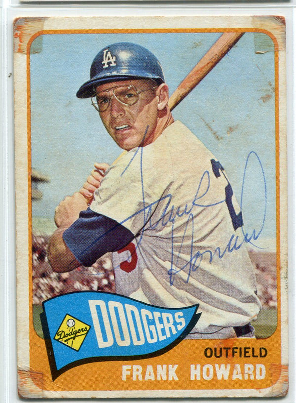 Frank Howard Autographed 1965 Topps Card #40