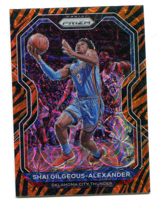 Shai Gilgeous-Alexander 2020-21 Panini Prizm Tiger Scope Prizm #118 Card