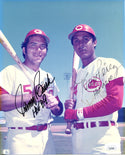 Johnny Bench "HOF 89" & Tony Perez "HOF 2000" Autographed 8x10 Photo (JSA)