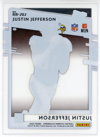 Justin Jefferson 2020 Panini Donruss Clearly Rated Rookie Card