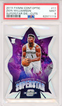 Zion Williamson 2019 Panini Contenders Optic Superstar Die Cut Rookie Card #11 (PSA Mint 9)