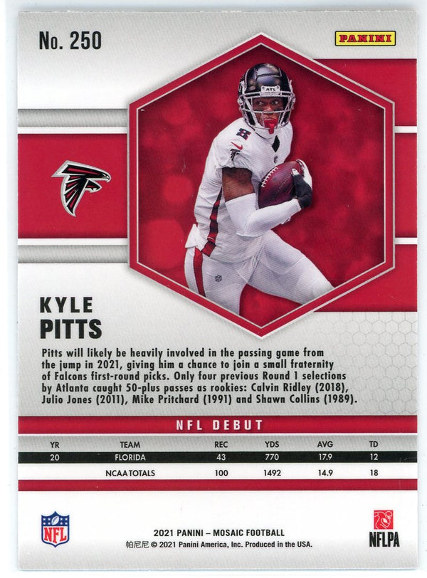 Kyle Pitts 2021 Panini Mosaic Rookie Card #250