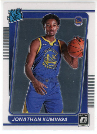 Jonathan Kuminga 2021-22 Panini Donruss Optic Rated Rookie Card #190