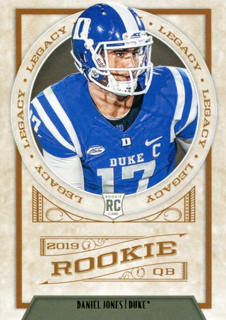 Daniel Jones 2019 Panini Legacy Rookie Card