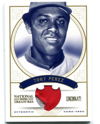 Tony Perez 2012 Panini National Treasures Patch Card #99 3/10