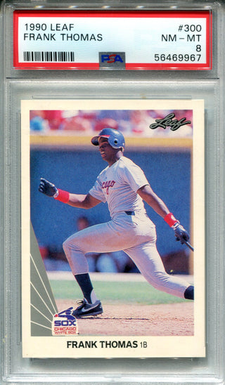 Frank Thomas 1990 Leaf #300 PSA NM-MT 8 Card