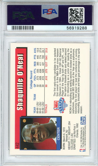 Shaquille O'Neal 1992 Hoops Rookie Card #44 (PSA)