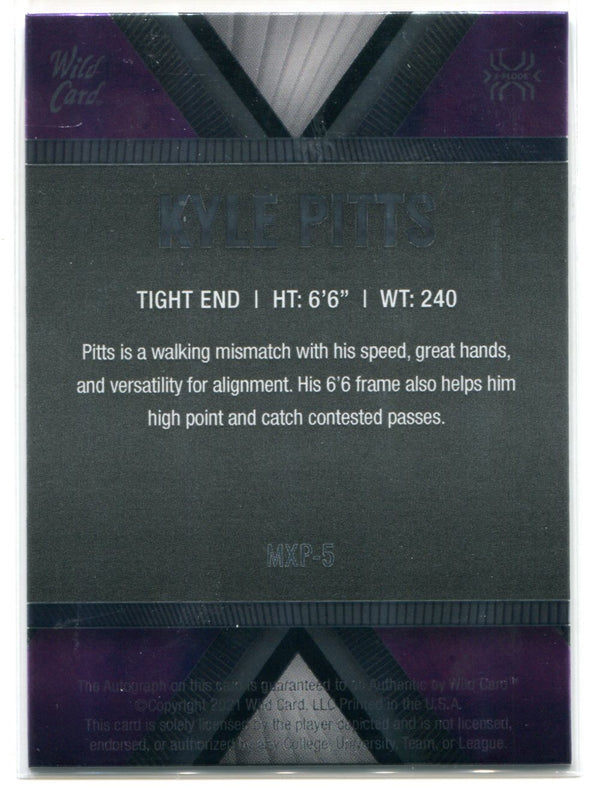 Kyle Pitts Autographed 2021 Wild Card Matte Rookie Card #MXP-5