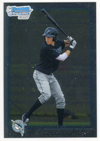 Christian Yelich 2010 1st Bowman Chrome Rookie Card