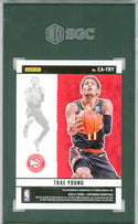 Trae Young Autographed 2020-21 Panini Contenders Autographs Card #CA-TRY (SGC)