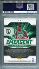 Aaron Nesmith 2020-21 Panini Prizm Emergent #11 PSA Auto Mint 9 RC