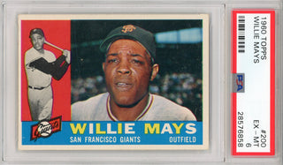 Willie Mays 1960 Topps Card #200 (PSA EX-MT 6)