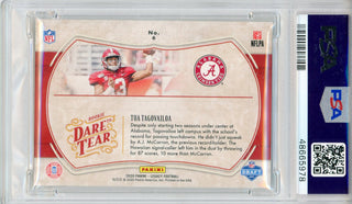 Tua Tagovailoa 2020 Panini Legacy Dare to Tear Rookie Variant Card #6 (PSA Gem Mint 10)