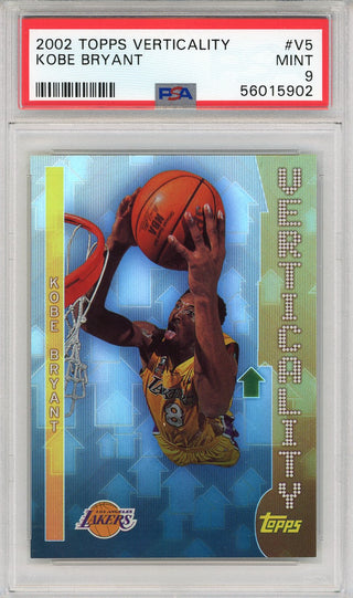 Kobe Bryant 2002 Topps Verticality Card #V5 (PSA)