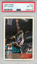 Ray Allen 1996 Topps Rookie Card #217 (PSA NM-MT 8)