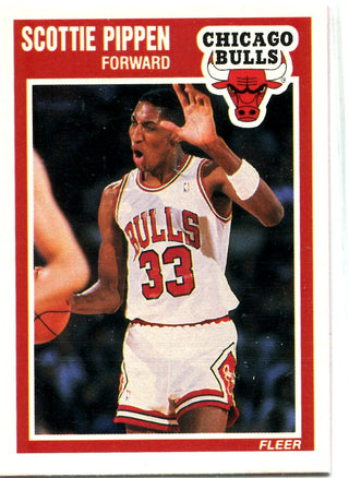 Scottie Pippen 1989 Fleer Unsigned Card