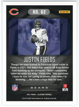 Justin Fields 2021 Panini Illusions Rookie Card #62