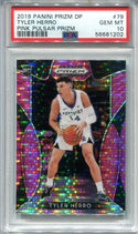 Tyler Herro 2019 Panini Prizm DP Pink Pulsar Prizm #79 PSA 10 Card