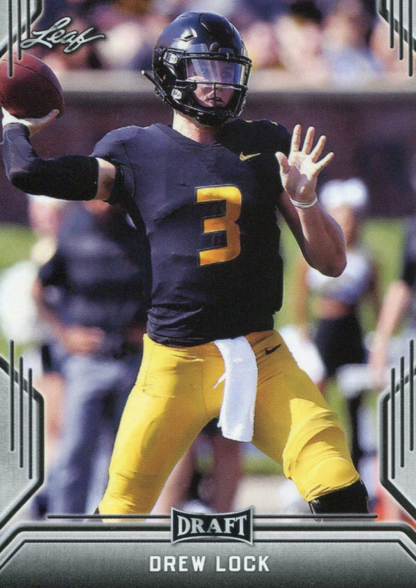 Drew Lock 2019 Leaf Draft Rookie Card