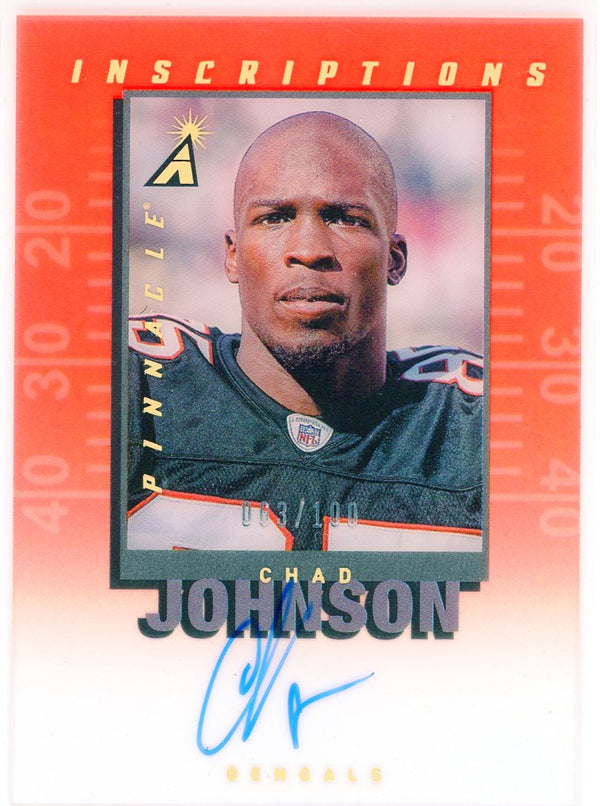 Chad Johnson Autographed 2020 Panini Pinnacle Inscriptions Card #PI-CJ