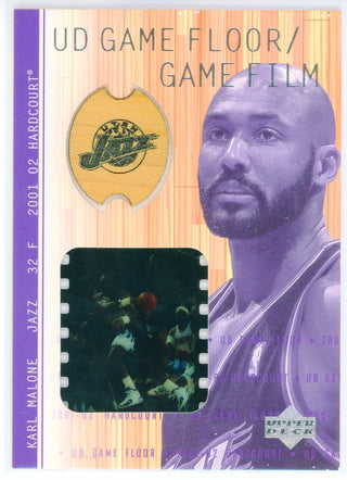 Karl Malone 2001 Upper Deck Game Floor / Game Film Card #KM-F