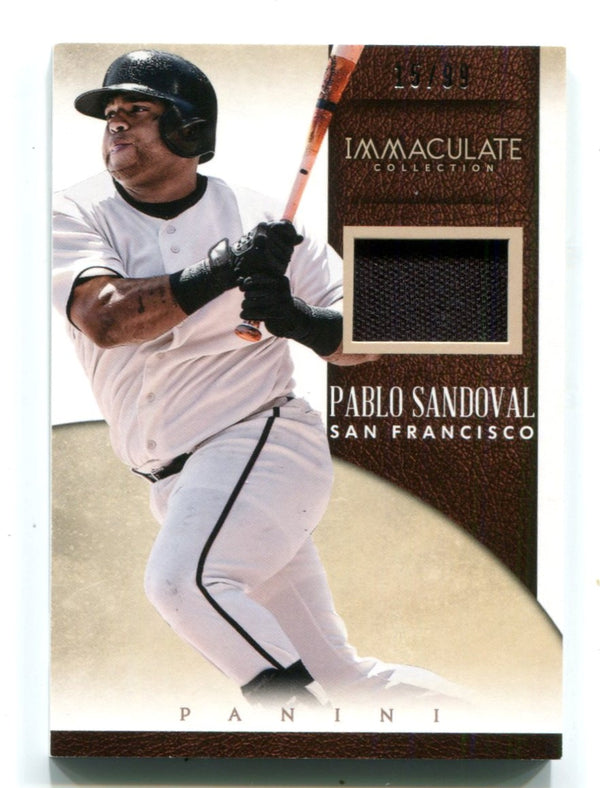 Pablo Sandoval 2014 Panini Immaculate Collection #17 Jersey Card 15/99