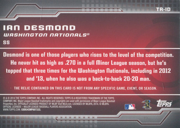 Ian Desmond 2014 Topps Jersey Card