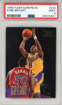 Kobe Bryant 1996 Fleer European Rookie Card #233 (PSA)