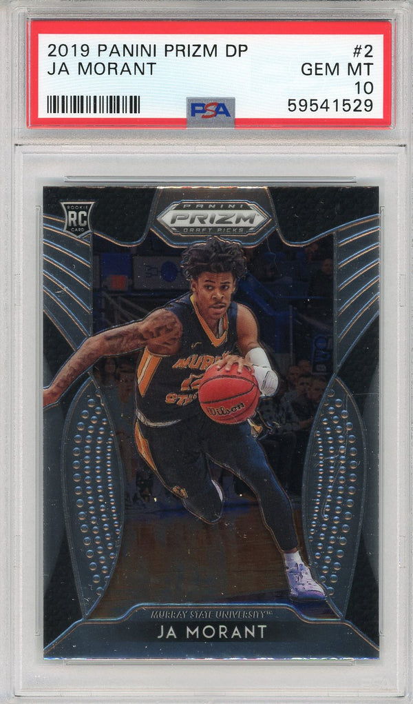 Ja Morant 2019 Panini Prizm DP Rookie Card #2 (PSA)