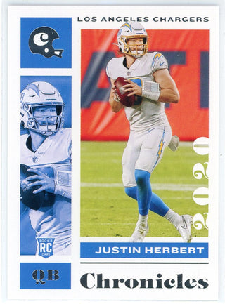 Justin Herbert 2020 Panini Chronicles Rookie Card #53