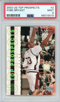 Kobe Bryant 2003 Upper Deck Top Prospects Card #2 (PSA)