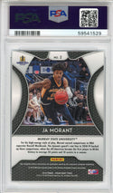 Ja Morant 2019 Panini Prizm DP Rookie Card #2 (PSA)